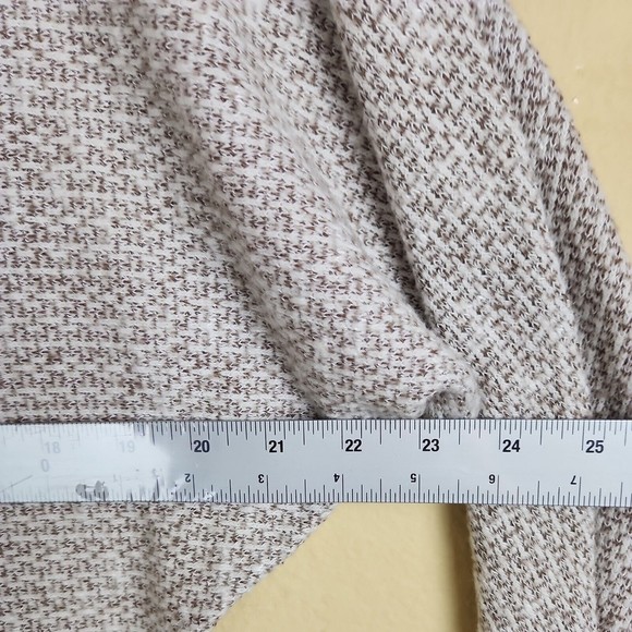 Lulu B Shirt Oversized boho lounge Womens XS‎ cream brown boat Neck long Sleeve - Picture 4 of 6